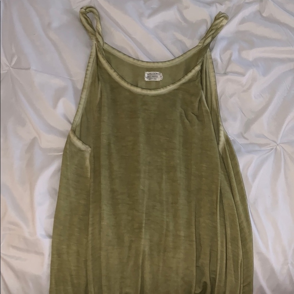 Green skater tank top from Volcom